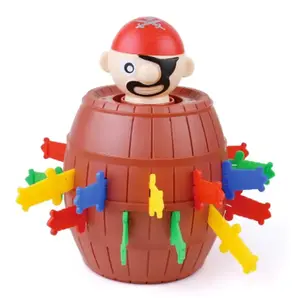Fun Pirate Barrel Toy Sword Jump Pirate Game Board Children Halloween Toy Parent-child Interactive Toy Boy