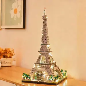 Eiffel Tower Design Building Blocks, 1 Box Mini Eiffel Tower Model Building Blocks, Creative and Educational Building Blocks, Moc Blocks Set