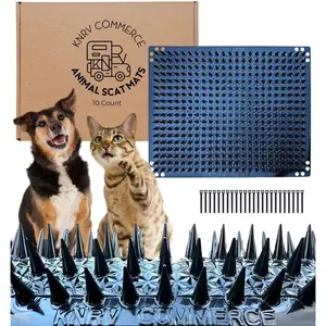 10 Pack Scat Mats for Dogs and Cats, Pet Repellent Deterrent Mats Keep Pets Off Couch Furniture and Countertops