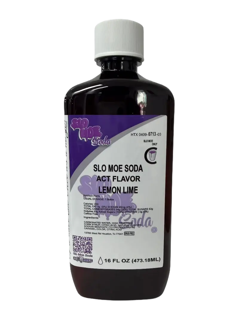 Lemon Lime w/ Act Flavor Soda - 16oz Pint Series