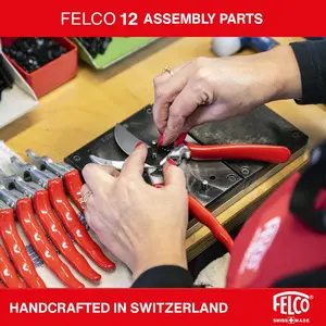 Felco F-12 Pruning Shears – 7.9" Garden Clippers with Anvil & Bypass Blades | Hand Pruners for Gardening | Garden Tool Cutter with Forged Aluminum Handle, Alloy Steel Blade, Medium Hand Fit