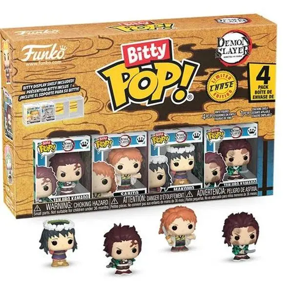 Demon Slayer Tanjiro Kamado Funko Bitty Pop! Mini-Figure 4-Pack - Specialty