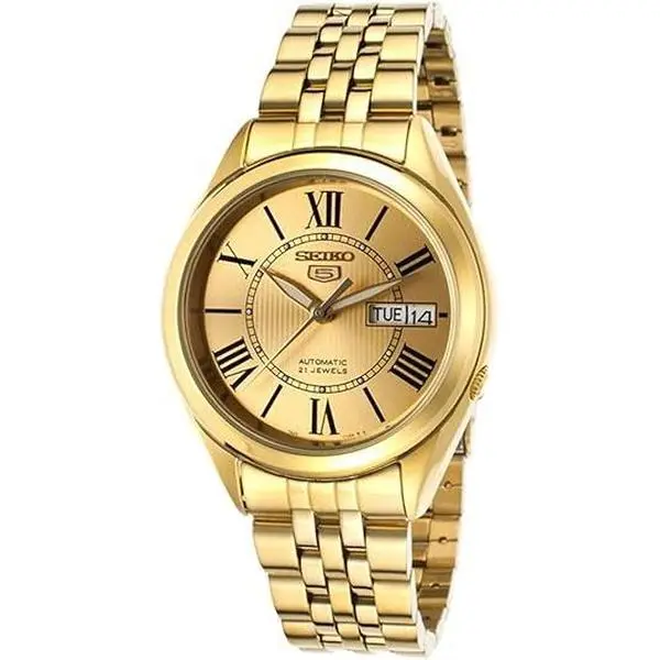 Seiko Series 5 Automatic Gold Dial Mens Watch SNKL38 SNKL38K1