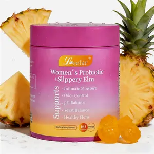 Lifestyle Feminine Wellness Probiotic Gummies, Designed for Busy Women, Tasty Pineapple Flavor, Slippery Elm & Probiotics All-Day Protection
