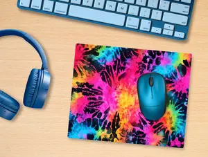 Tie Dye Mouse Pad – Colorful Desk Mat, Gift Idea