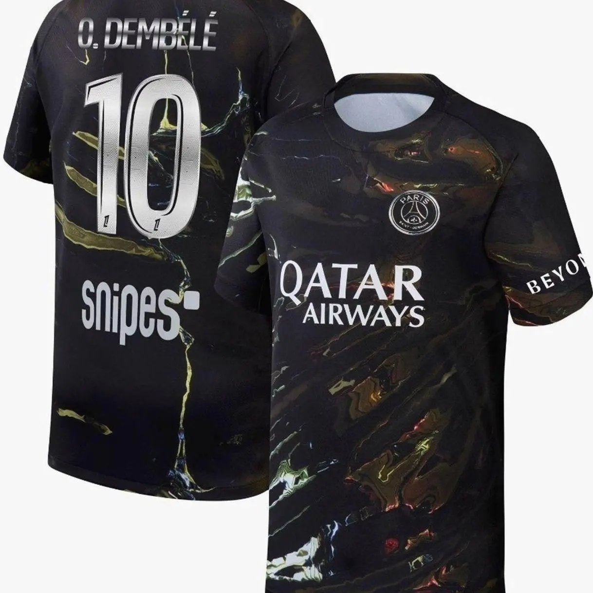 Unisex Soccer Jersey Personalized 10 Dembélé  Football Shirt Unisex Breathable Fan 2025/26 Night Edition Stadium Ligue 1