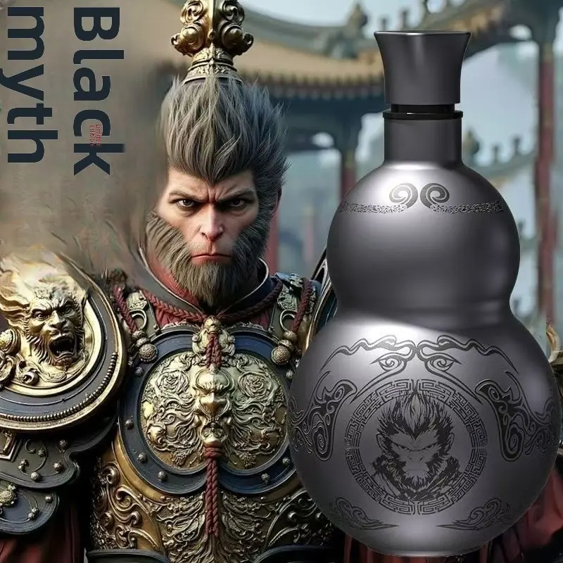 Myth Wukong 304 Stainless Steel Gourd Insulated Cup, Portable Outdoor Wine Bottle, Thermal Bottle, Home Water Jug, Travel Friendly