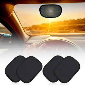 EcoNour 4-Pack Static Cling Car Window & Windshield Sun Shade - Automotive Exterior Accessory for Glare Protection, Baby Safety