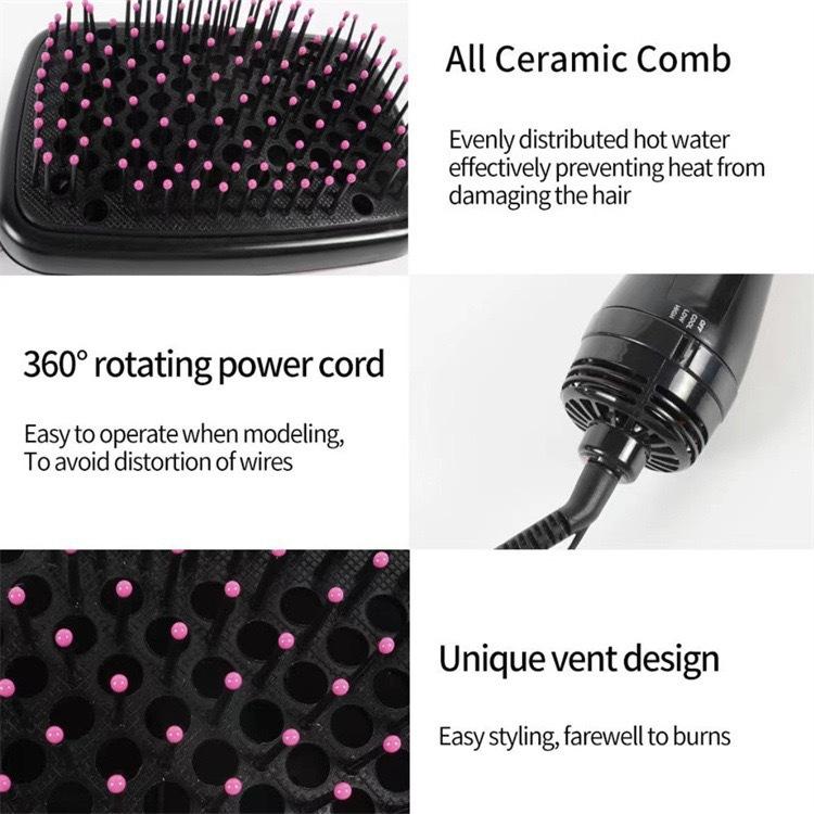 2 in 1 Hair Dryer Brush, Negative Ion Hair Dryer Brush, Hot Air Brush, Hair Styling Tool for Women & Girls, Hairdressing Tool, Hair Dryer Blower, Blow Dryer Comb, Multifunctional Blow Dryer
