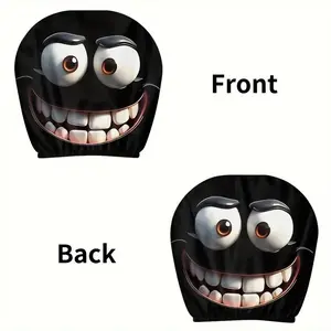 2pcs Sith Warrior joyful Car Headrest Covers | Stylish & Customizable, Universal Fit | Perfect for Long Drives and Business Travel