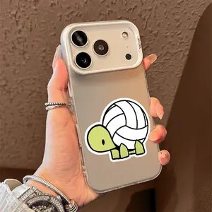 Volleyball Shell Turtle Phone Case for iPhone 17 AIR 17 PRO 16 PRO 15  PRO MAX  14 PLUS 13 PRO 12 11 PRO XS MAX X XR Samsung Galaxy S25 Ultra S24 S23 S22 Plus  series(anti-drop hard shell) shockproof mobilephone protective cover