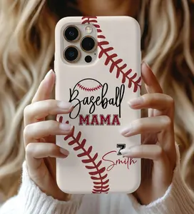 Baseball Mama Phone Case  Sports Mom Aesthetic Cover | Trendy Ballpark Design | Protective Case for Baseball Moms & Fans