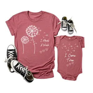 Mommy and Baby Matching Shirt, I Made a Wish I Came True, New Mom Gift, Matching Family Outfit, Hospital Photo & Baby Shower Gift