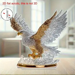 2D Flat Acrylic Eagle Desktop Decoration, Perfect for Bedroom Living Room Office, Ideal for Weddings Holidays and Home Decor