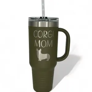 40 oz Corgi Mom Travel Mug