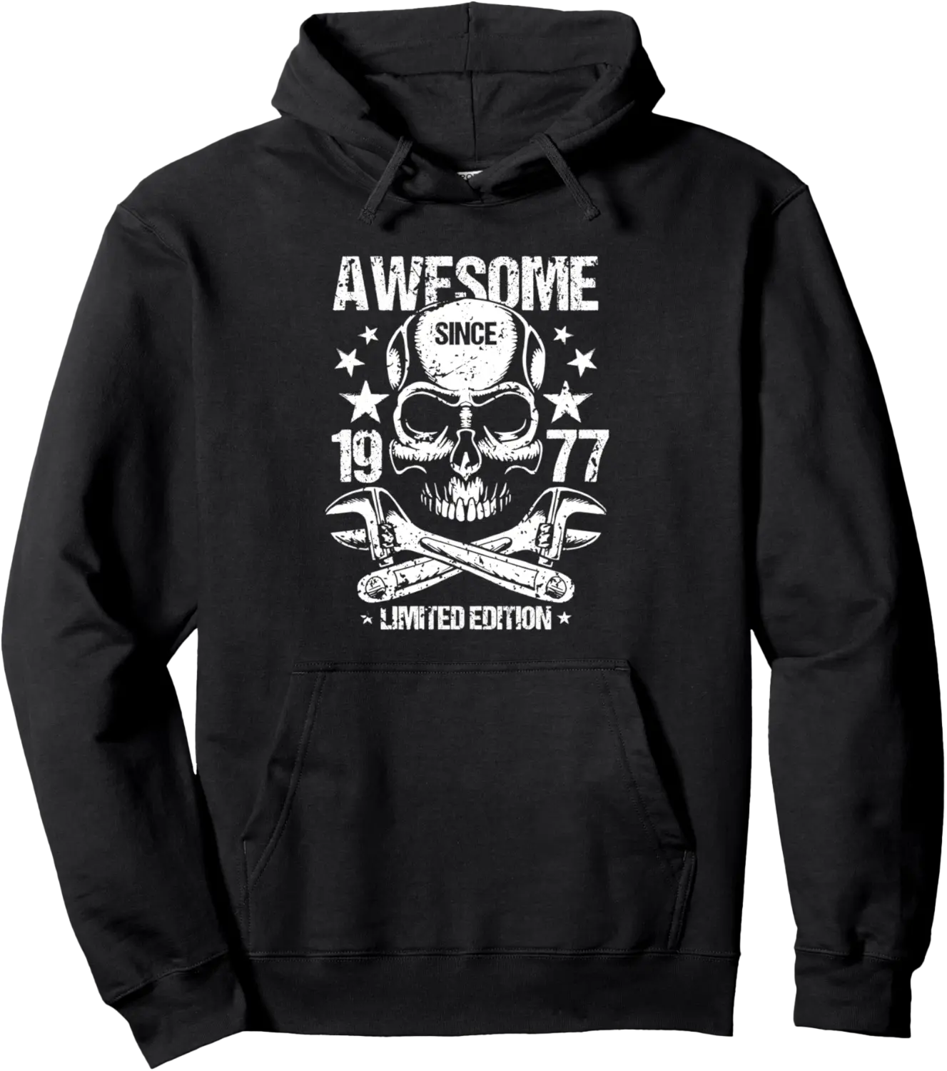 Awesome Since 1977 Vintage Birthday Skull Bones Craftsman Pullover Hoodie - Michaelapa Shop 42B0DGF7S3TG