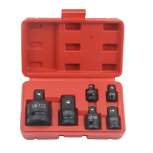 Impact Socket Adapter & Reducer Set, Durable Impact Socket Adapter & Reducer Set, Hand Tool for Impact Drive Conversion & Easy Storage