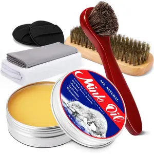 6in1  Oil, 3.52 OZ  Oil for Leather Boots,Leather Conditioner and Cleaner,Leather Boot Care Kit for Leather Shoes Boots Couches Jackets Gloves  Seats Hats Saddles and Harnesses