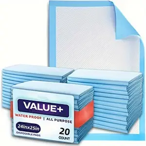 20-Piece Disposable Care Pads, 35"x24" Incontinence Pads, Protective Mattress Covers, Adult Diaper Mats for Seniors & Pets, Soft
