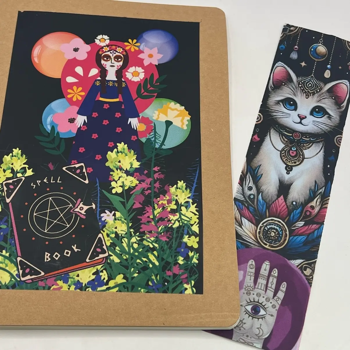 Spell Book - Magical Witchy Journal – Rustic Kraft Paper Notebook for Teen - Tweens – Creative Gift for Poets, Writers,  Notes
