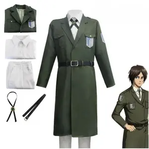 Attack Titan role-playing clothes for men and women Shingeki No Kyojin Reconnaissance Legionary Green jacket jacket Windbreaker