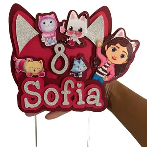 Gabby Dollhouse Cake Topper for Birthday Cakes - Perfect Party Decoration