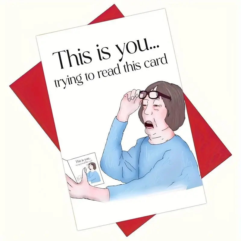 Funny Happy Birthday Card, 1 Count Birthday Greeting Card with Envelope, Birthday Decoration, Unique Birthday Gift for Mom, Sister, Friend