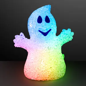 FlashingBlinkyLights Soft Glow Halloween Light Up Ghost Decoration with Color Change LEDs