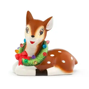Mr. Christmas 9" Nostalgic Ceramic Lit Reindeer