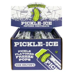 Unleash the taste buds of your soul Pickle-Ice Freeze Pops - 24 Pack Fruit Fiber Gummies