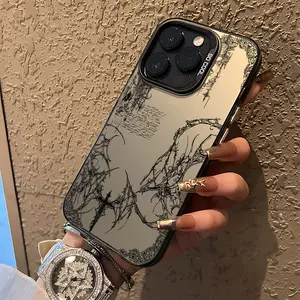 Luxury Black Gothic Cross Phone Case Suitable for iPhone 17 16e 16 15 14 13 12 11 Mini Pro Max Air X XR XSMAX 8 7 Plus Anti Fall Matte Back Cover