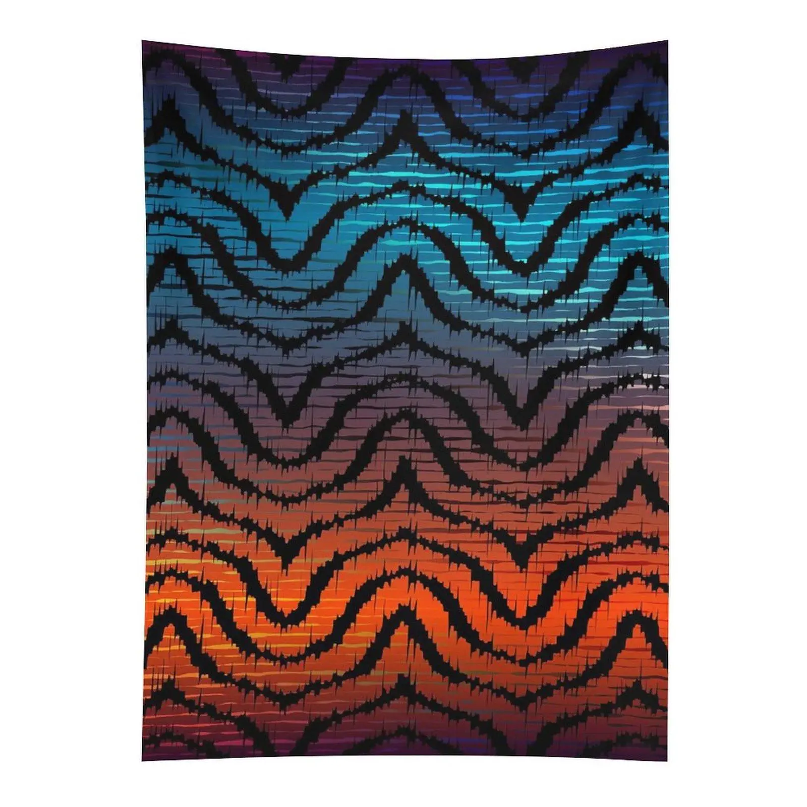 Dark Wave Abstract Tapestry Modern Psychedelic Wall Hanging Decor