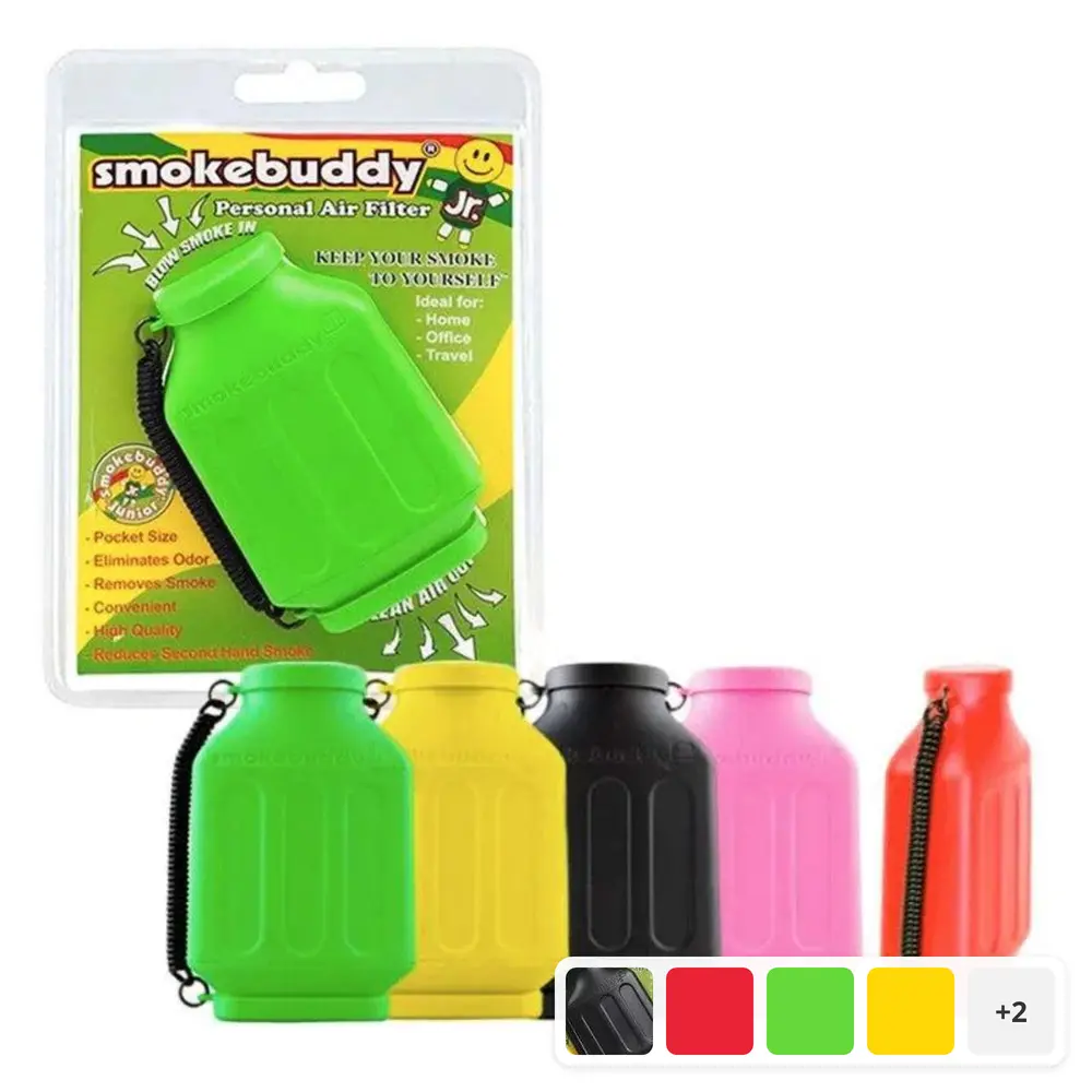 Smokebuddy Jr Black Personal Air Filter Smokebuddy Portable Secondhand Smoke Air Purifier with Smoke Trap