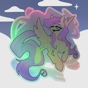 Stonershy Holographic sticker