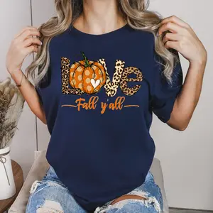 Love Fall Y'All T-Shirt, Leopard Print Fall T-Shirt, Thanksgiving, Hello Pumpkin Shirt, Fall Vibes, Peace Love Thanksgiving, Family Thanksgiving Shirt fall vibe sweater abercrombie leopard