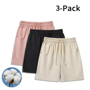3-Pack Cotton Linen Shorts | Perfect for Beach, Travel & Lounging All Summer