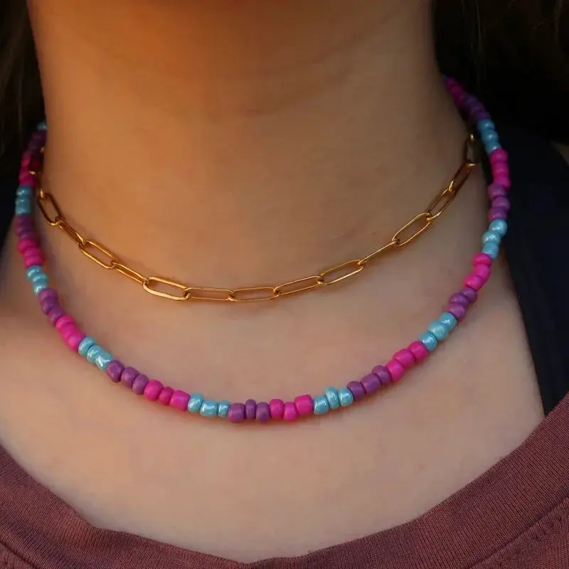 Supernova Beaded Choker Necklace