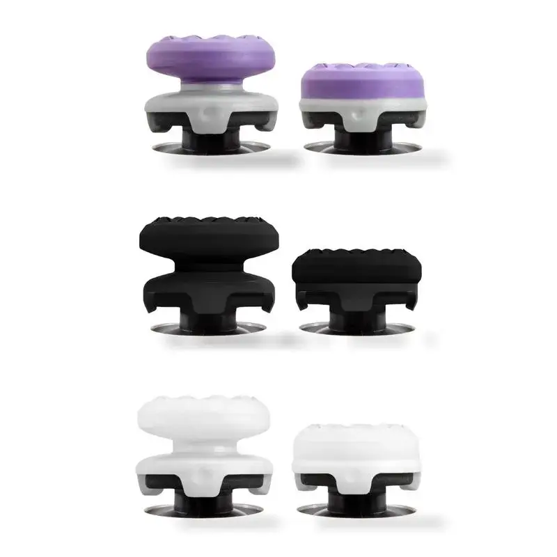 Professional Thumb Grip Joystick Cap Set for PS4/PS5, XBOX Controllers - 2-Piece Console Accessory with 1 High-Rise & 1 Mid-Rise Grips for Interactive Gaming, Accessories