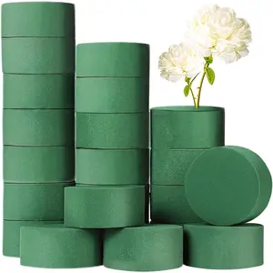 20 count Round Floral ,Green Wet  Block,Wet Florist Floral  Block Flower Arrangement Supplies for Wedding Aisle ,Party Decoration