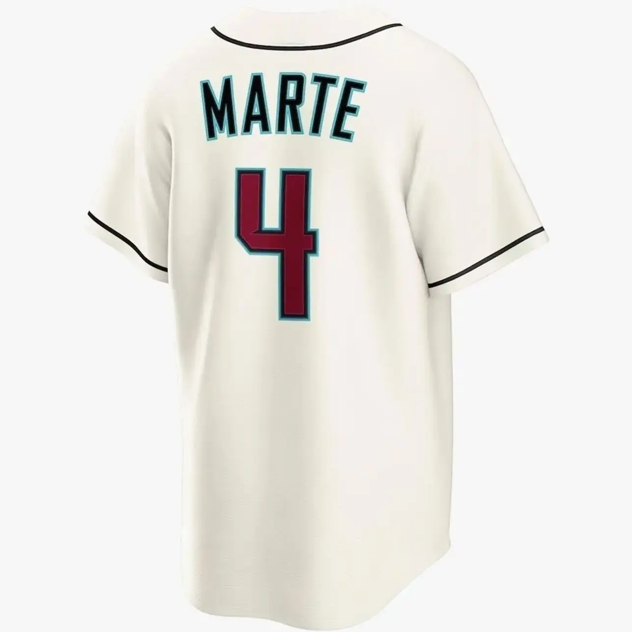 Unisex Baseball 2026 Arizona Marte 4 Jersey Home Replica Jersey - Cream