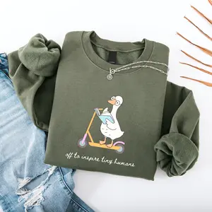 Off To Inspire Tiny Humans T-shirt, Kindergarten Teacher Sweatshirt, Teacher Gift, Funny Back To School Gift