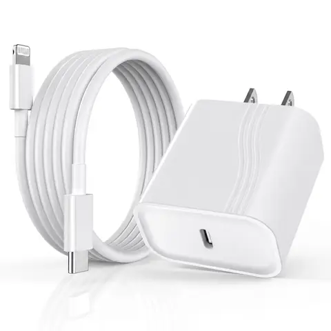 iPhone 14 13 12 Charger Fast Charging 20W PD USB C Wall Charger with 6FT Fast Charging Cable Compatible iPhone 14/13/12/11/Pro/Pro Max/Mini/Xs Max/XR/X, iPad