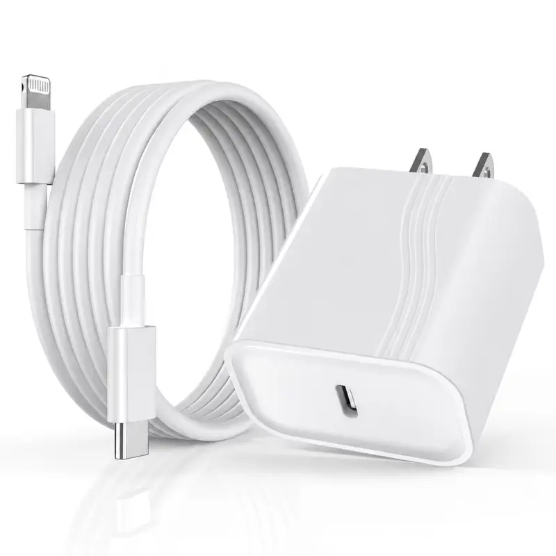 iPhone 14 13 12 Charger Fast Charging 20W PD USB C Wall Charger with 6FT Fast Charging Cable Compatible iPhone 14/13/12/11/Pro/Pro Max/Mini/Xs Max/XR/X, iPad
