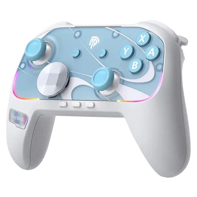 EasySMX S10 Controller with TMR Joystick – Switch & PC Gamepad with Back Buttons, Wake-Up & DIY Faceplate