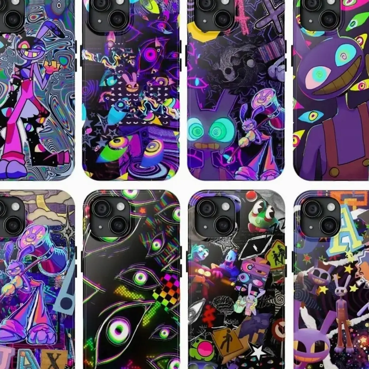 Jax The Amazing Digital Circus Phone Case Cover Compatible with iPhone X, 11, 12, 13, 14, 15, 16, 17 Plus Pro Promax & SS Galaxy S21-26 Series