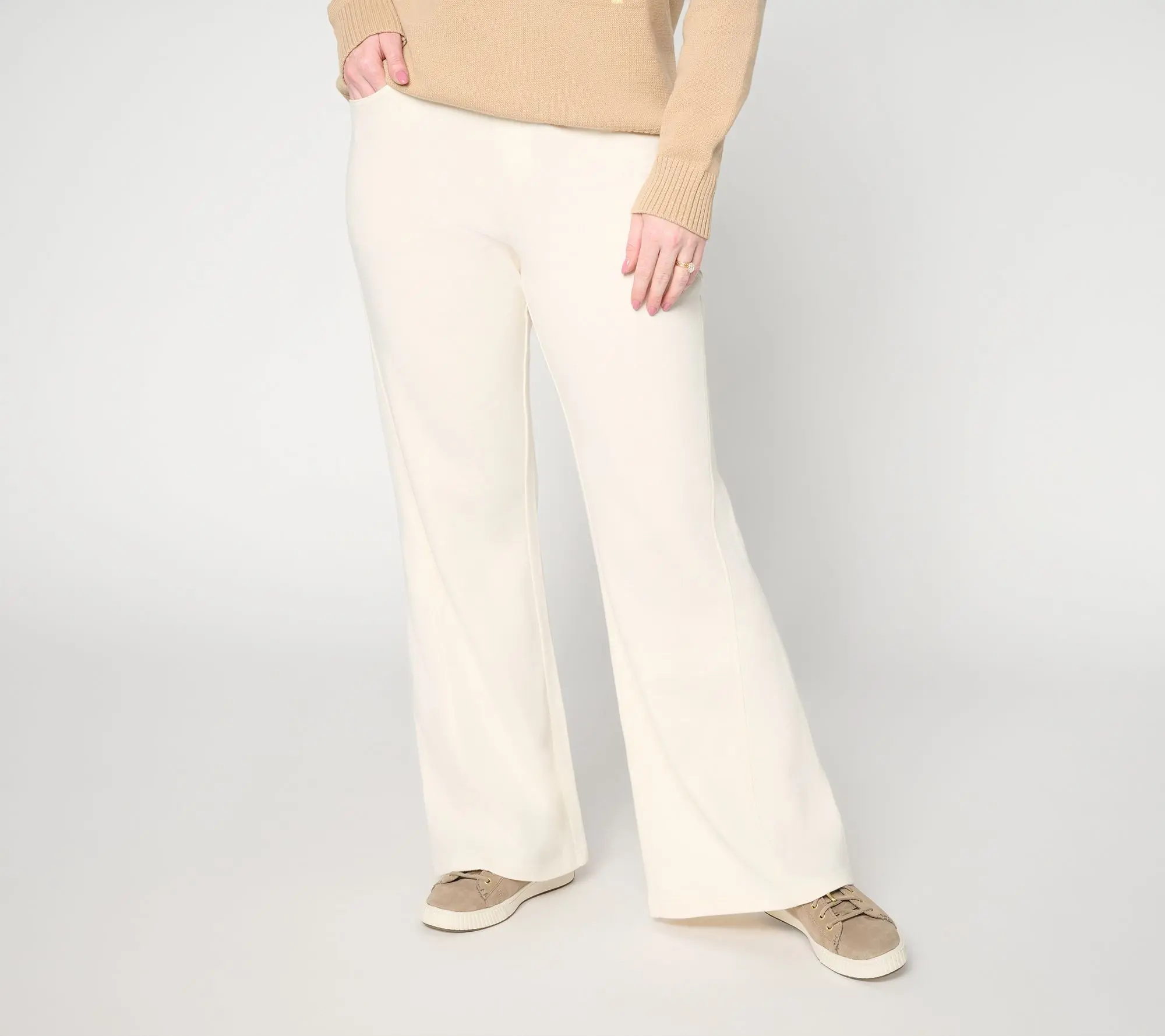 Peace Love World Washed French Terry Regular Pull-On Trouser