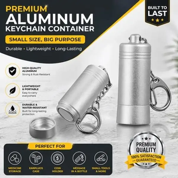 Mini Magnetic Stop Lock Key for Retail Security Peg Hooks, Commercial Metal Magnetic Removal Key with Keychain Clip