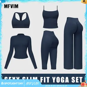 MFVIM Women's Sports Suit - Comfortable, Stylish Stretch Fabric Activewear Set, Sports Outfits for Gym Workout Women, Lightweight Athletic Outfits & Yoga Lounge Suit