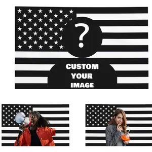 Custom America Flag 40x60 inch Personalized Flags Design Your Image Funny Tapestry Poster For Decorate Clubs Concerts Bars University Dormitories Living Rooms Bedrooms Decoration Decorative Cotton Light