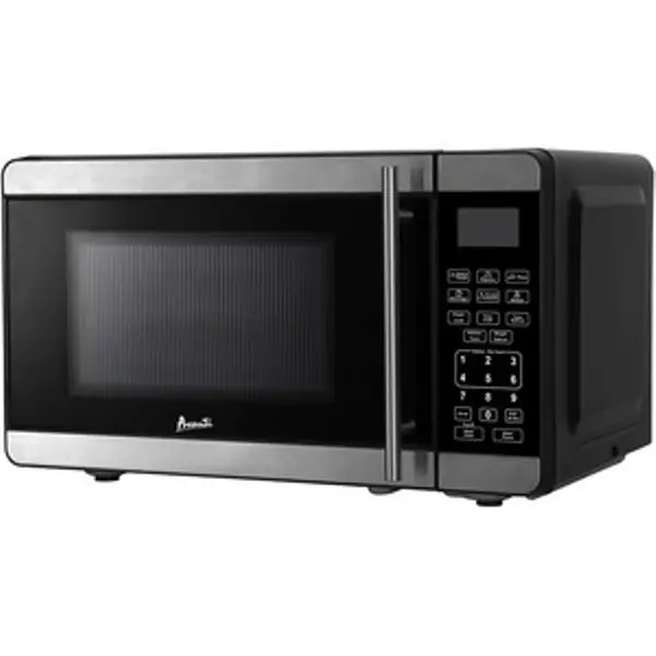 212 MAIN Countertop Microwave Oven - 0.7 cu ft, Compact Small Size, Stainless Steel, 1-Touch Controls for Heating Food
